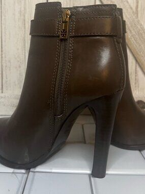 Tory Burch Bristol Chocolate Brown Ankle Booties